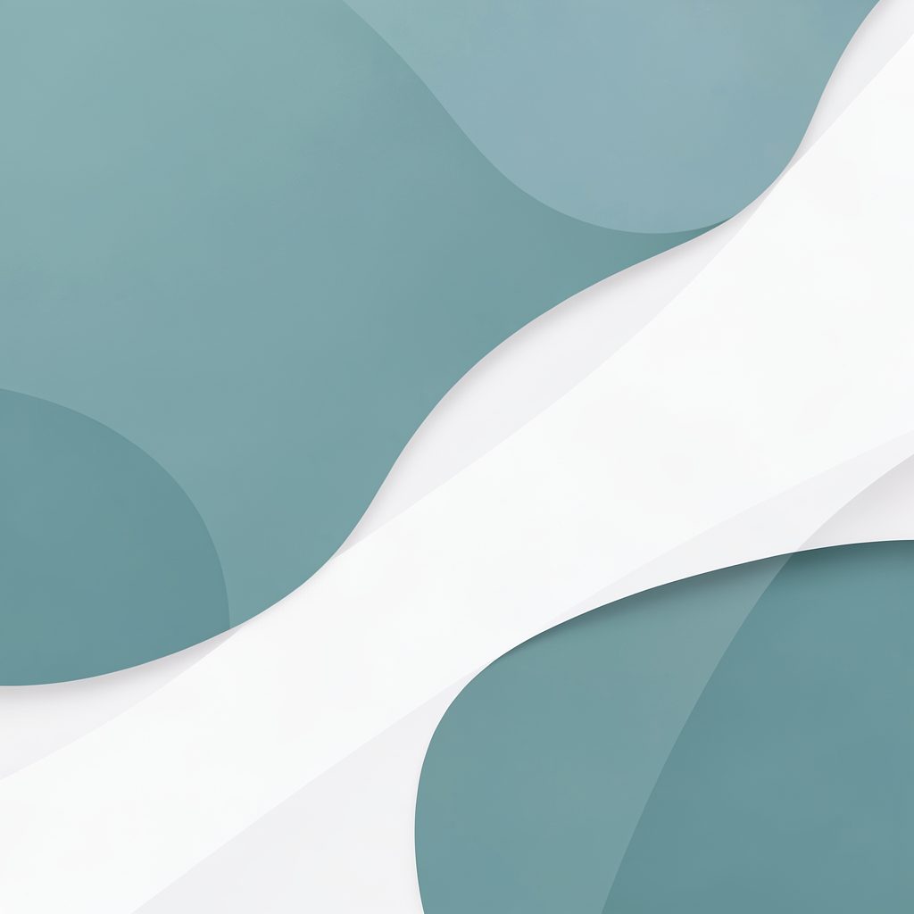 Muted teal and white abstract design suggesting pharmaceutical research