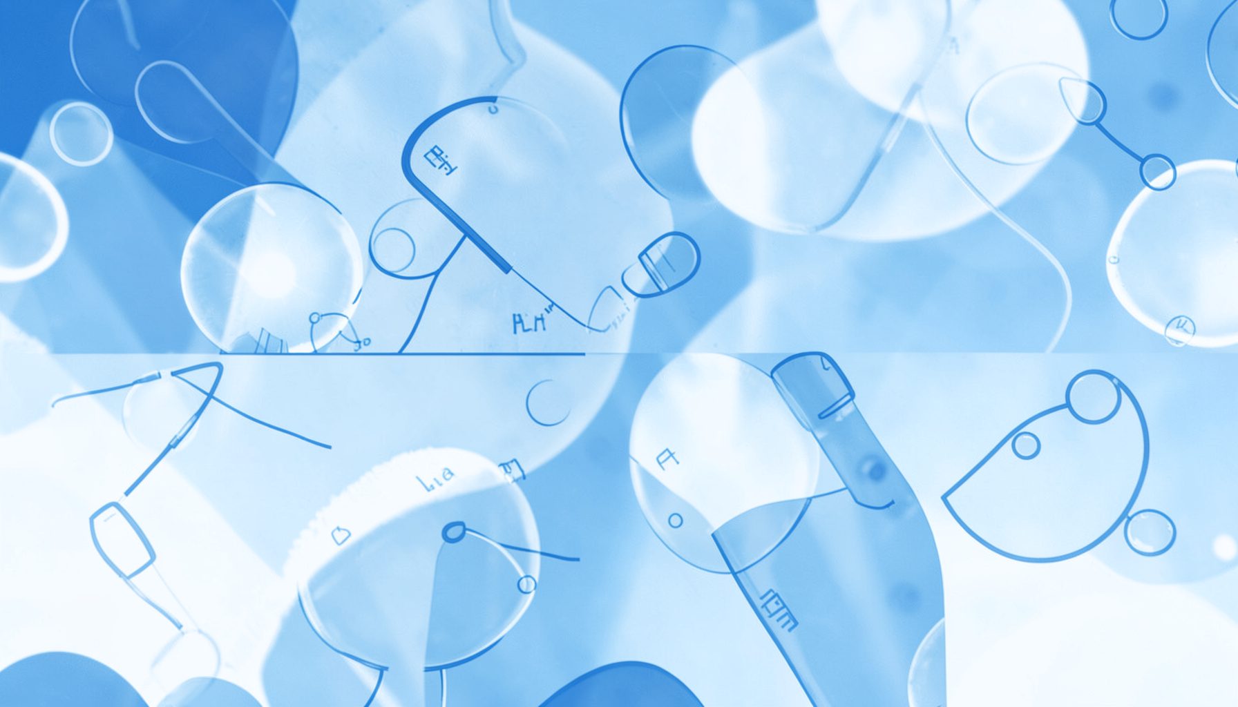 Warm blue and white abstract medical imagery suggesting guideline documentation
