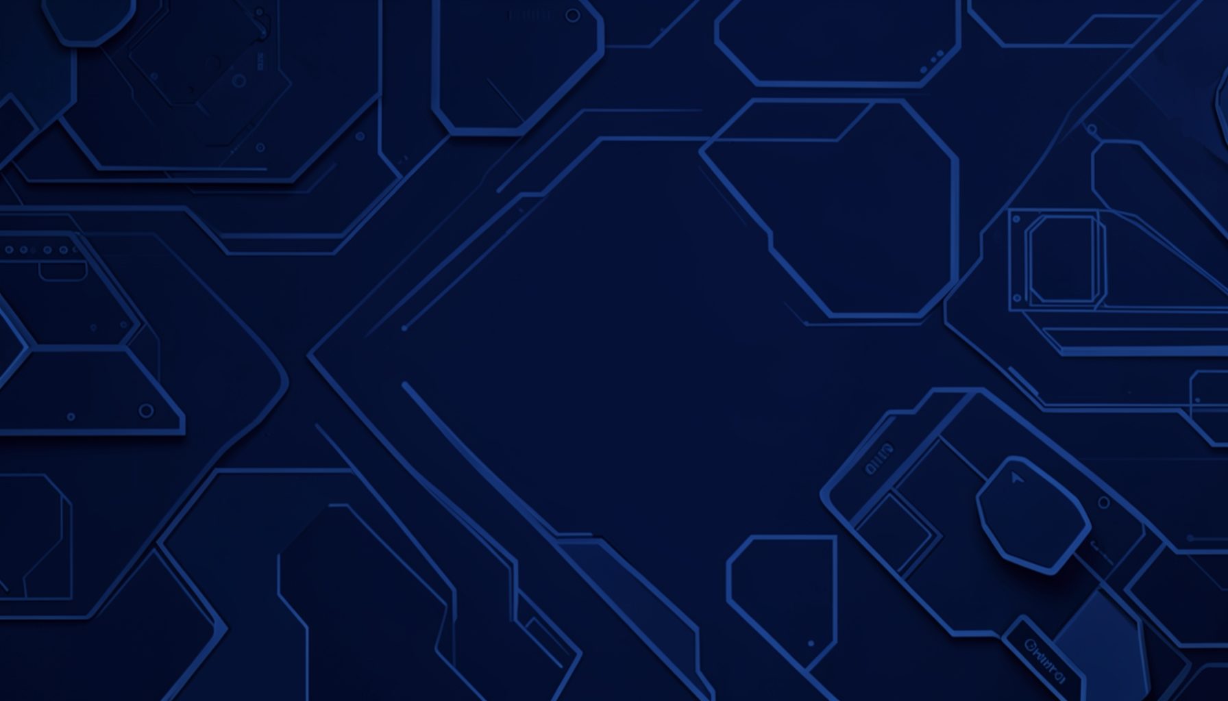 Navy abstract background with device-like geometric patterns