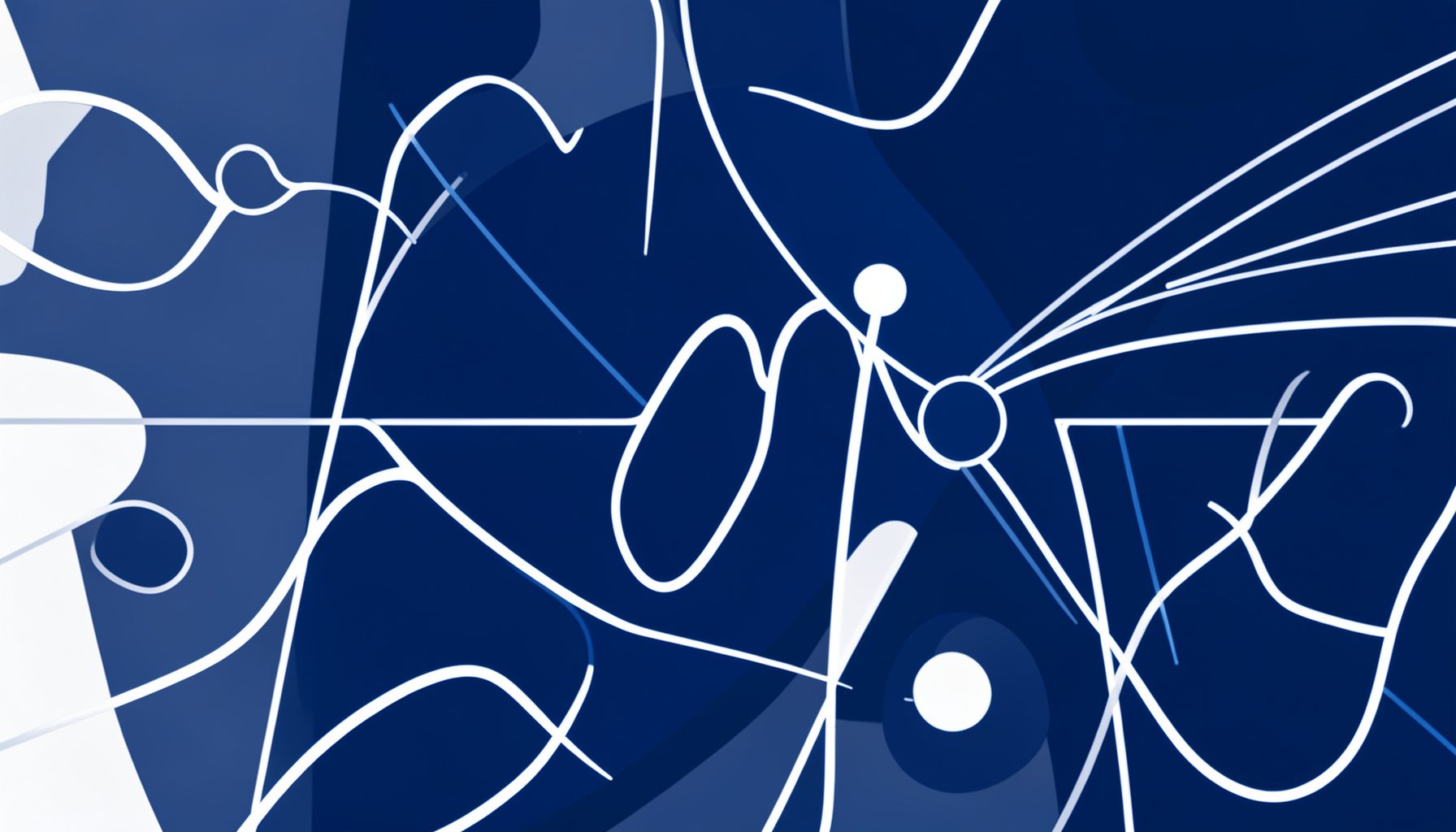 Dark blue and white abstract design suggesting electrophysiology research